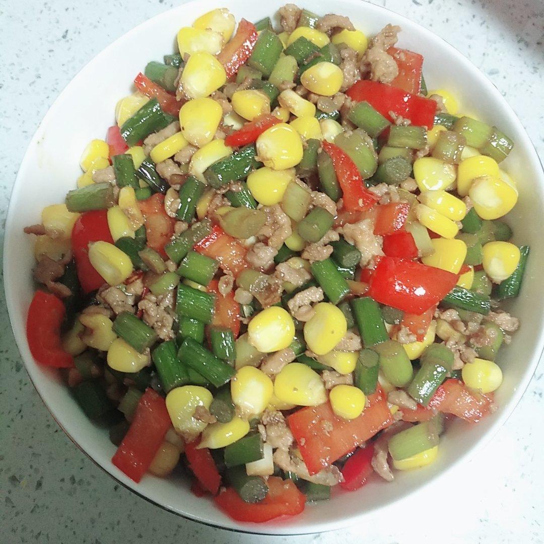 宝宝爱吃的下饭菜（肉沫蒜苔）