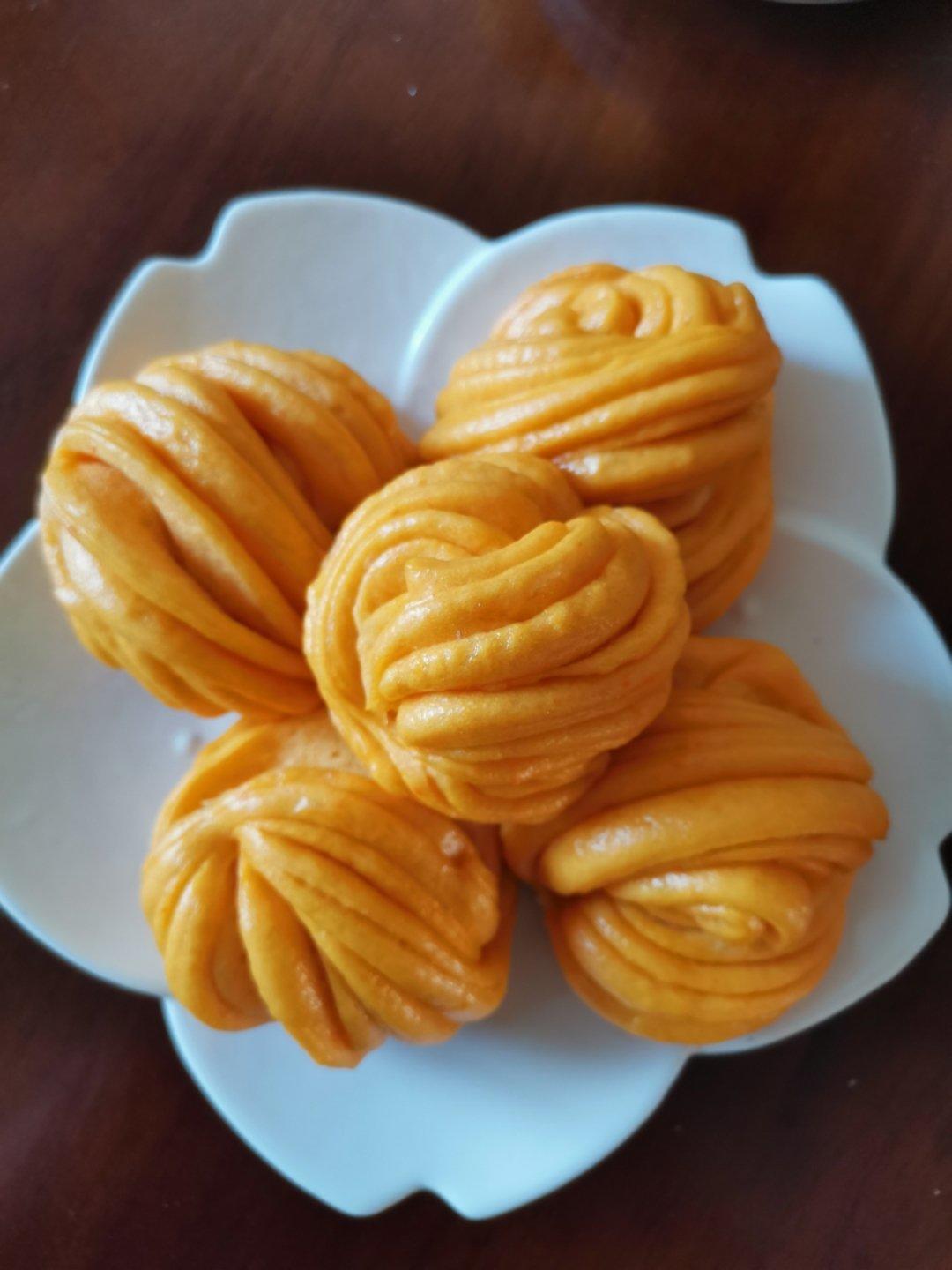 胡萝卜汁花卷馒头