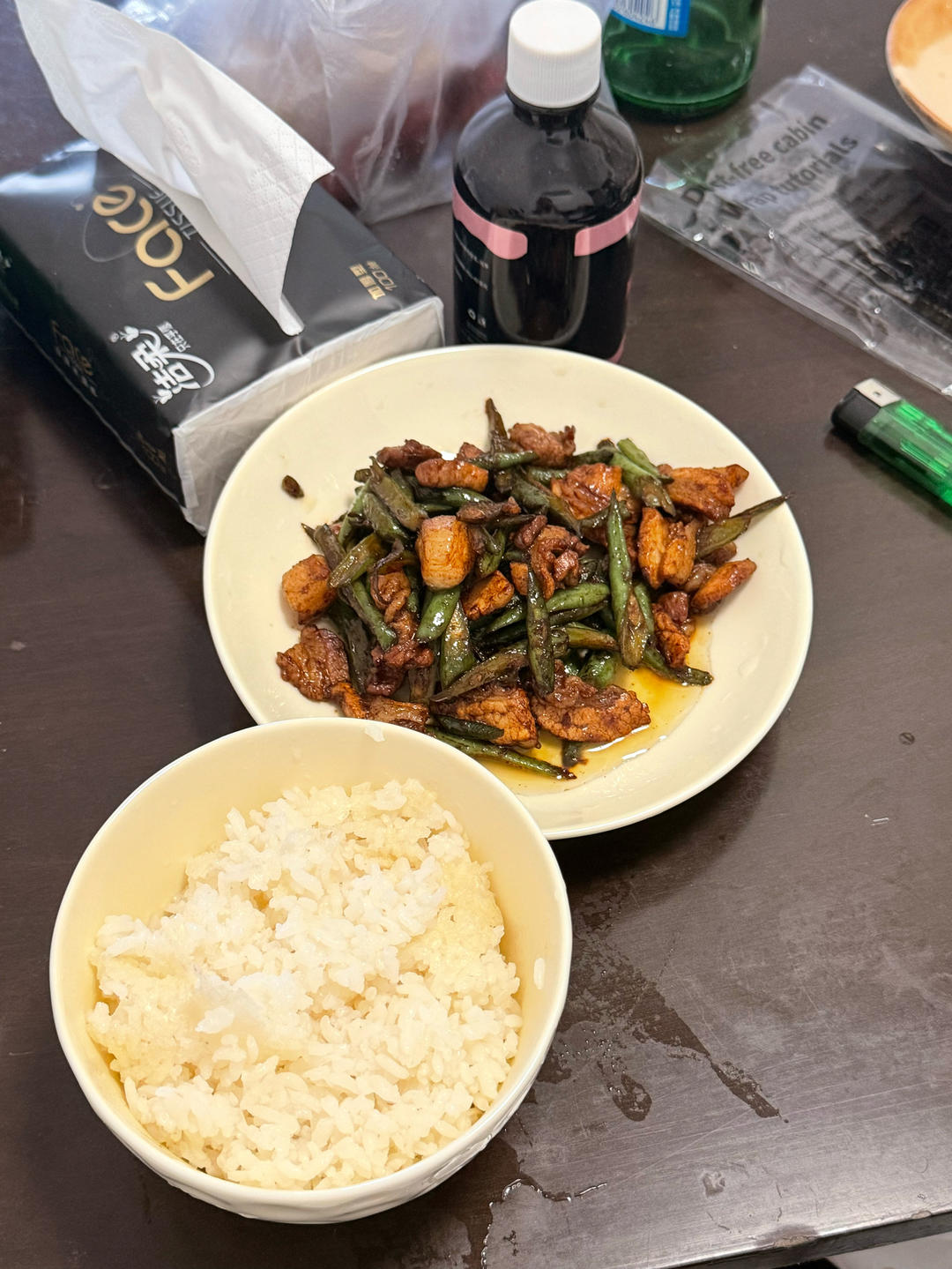 豆角炒肉丝