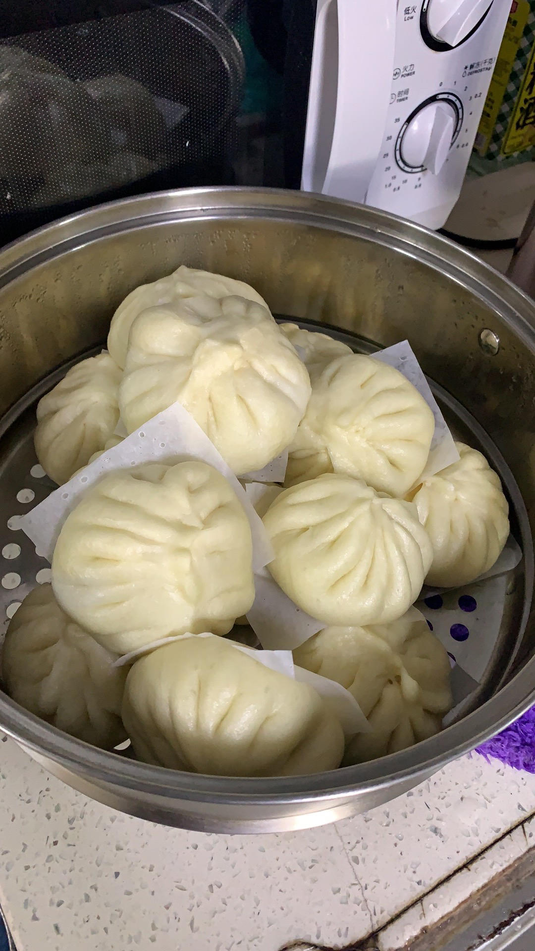美的面包机发面做包子