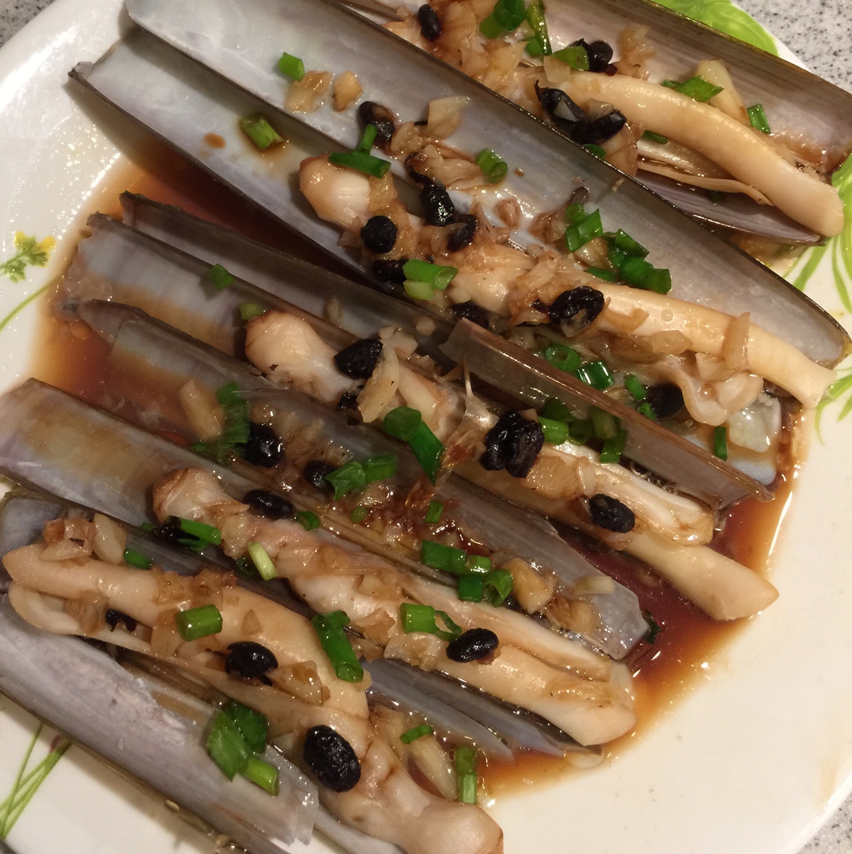 豉汁蒸蛏子