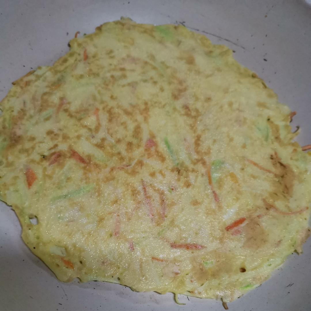 让宝宝爱上吃菜 摊西葫芦软饼（一岁以上婴幼儿辅食）西葫芦黑芝麻鸡蛋饼 煎鸡蛋面糊饼子