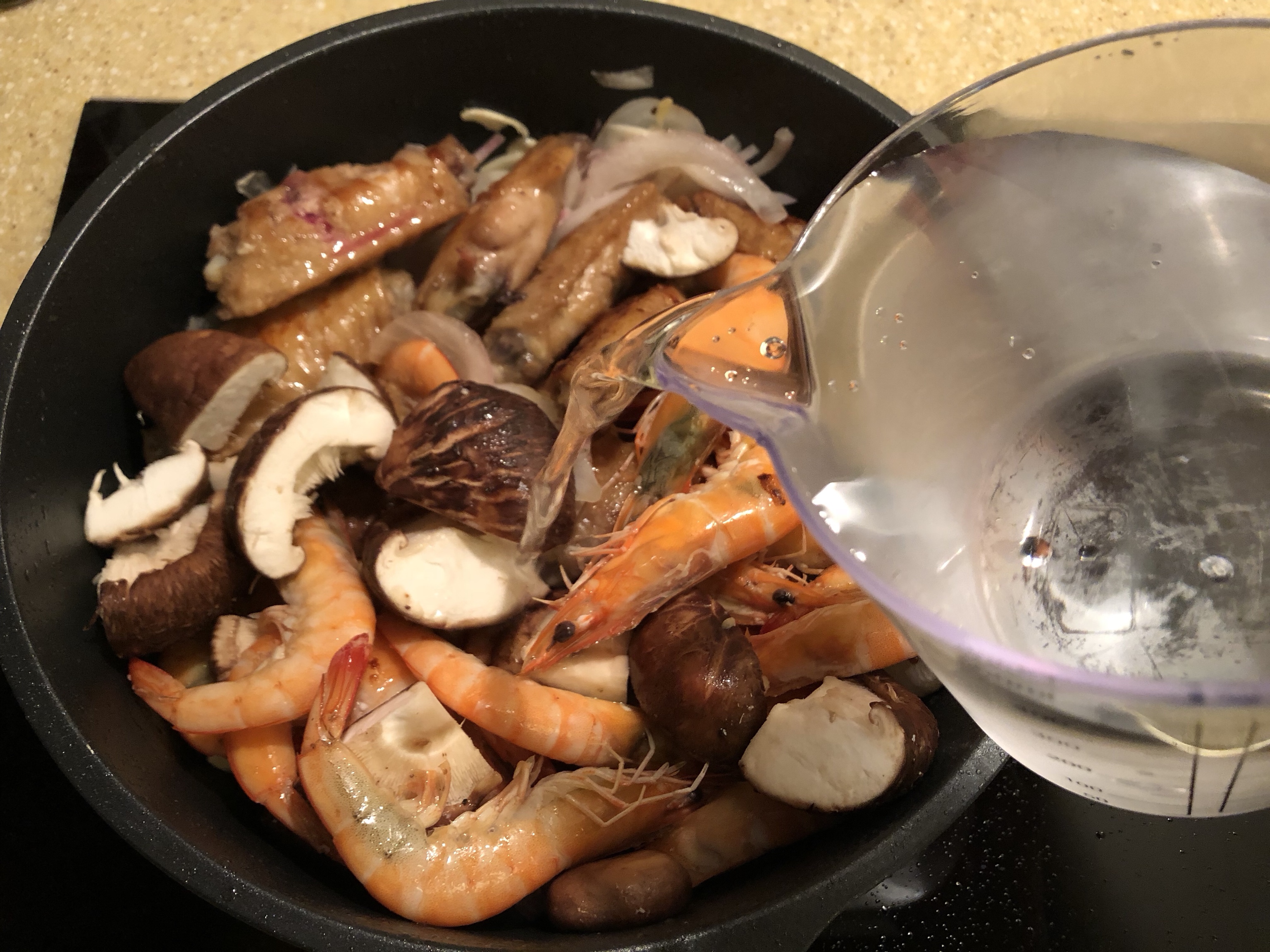 平底锅烧烤翅虾的做法 步骤16