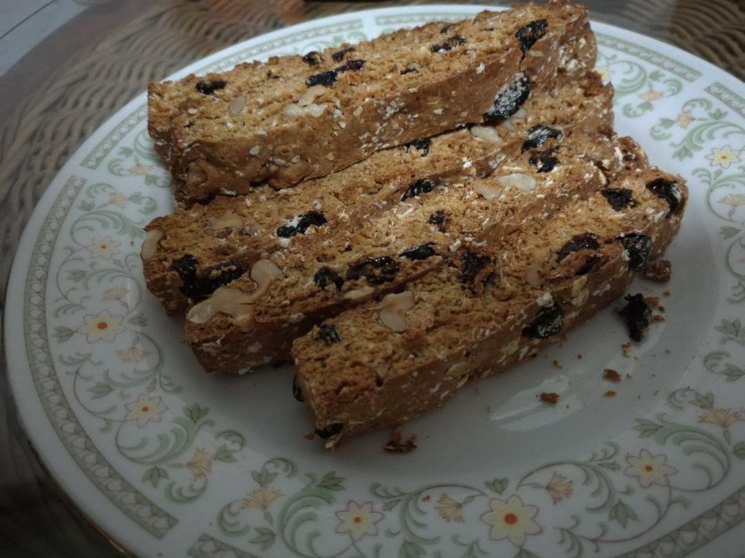 【健康零食】燕麦坚果意式脆饼