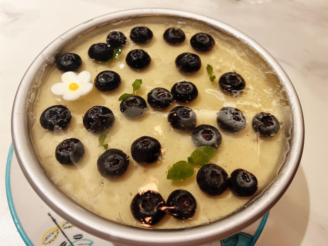 比冰淇淋还好吃❗️入口即化的蓝莓酸奶慕斯