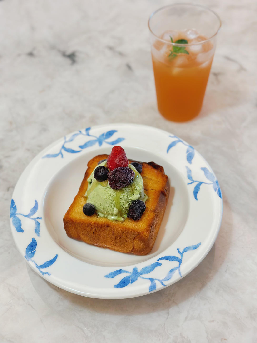 冰激凌蜂蜜厚多士