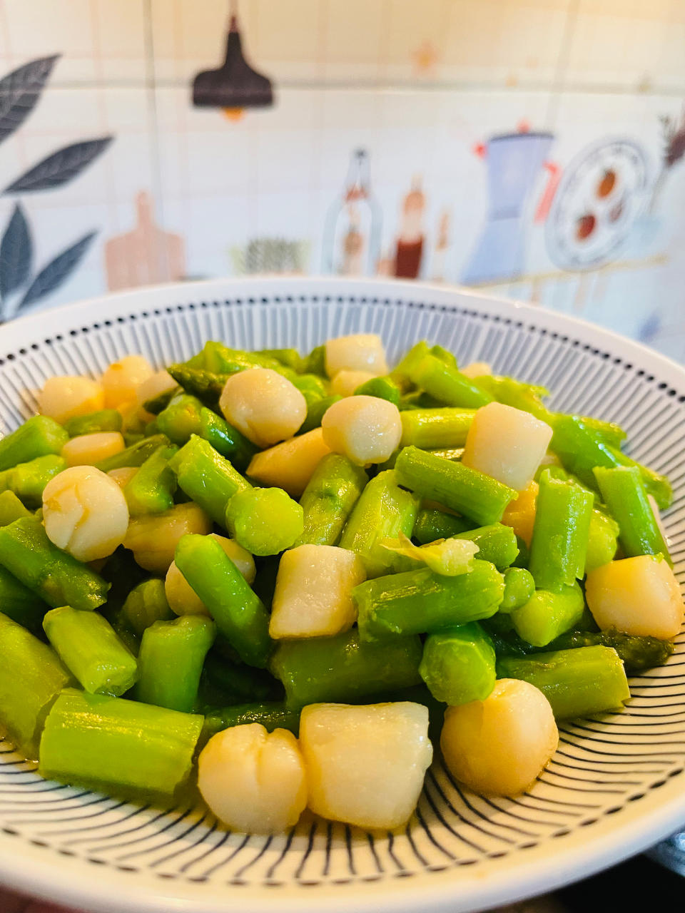 芦笋炒鲜贝的全部作品