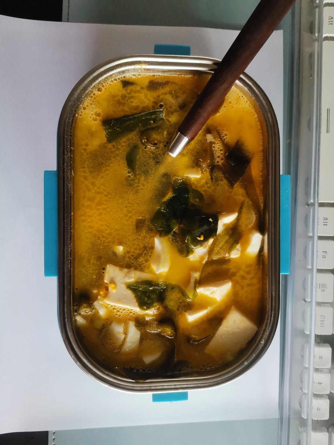 裙带菜豆腐汤🍲10分钟一锅出