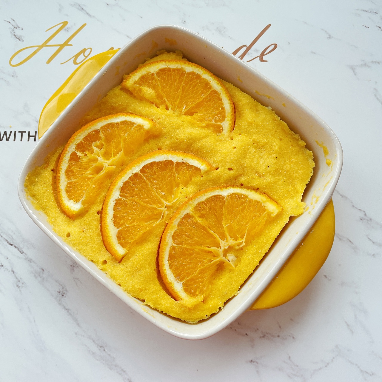 三分钟🧡超低卡橙子🍊蛋糕的做法