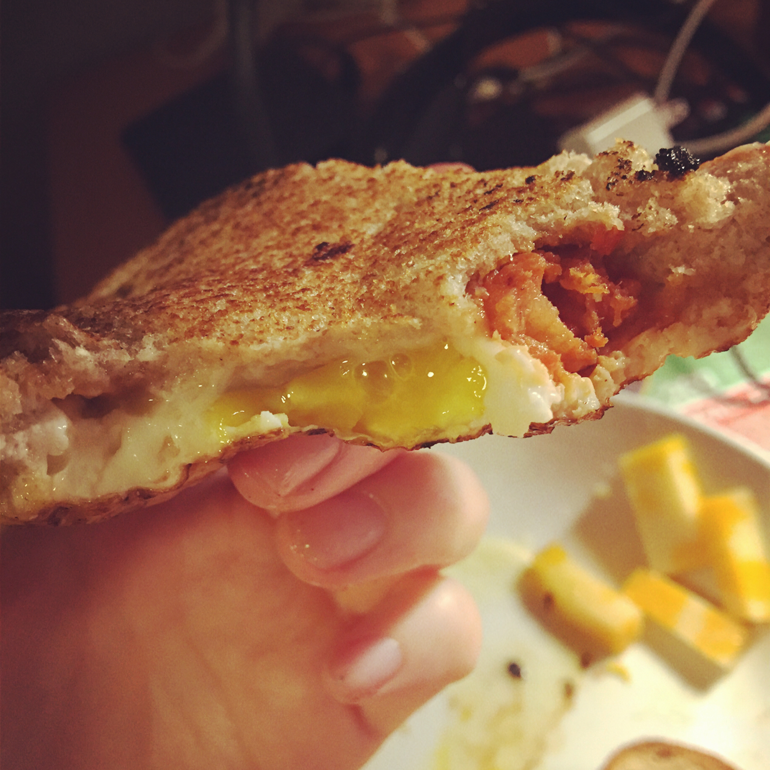 一片面包的三明治