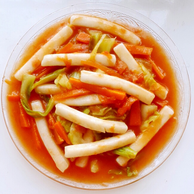 番茄炒年糕