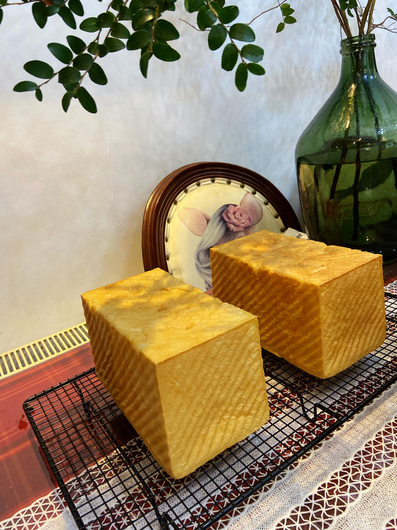 用烤箱自己做面包--手工牛奶吐司面包
