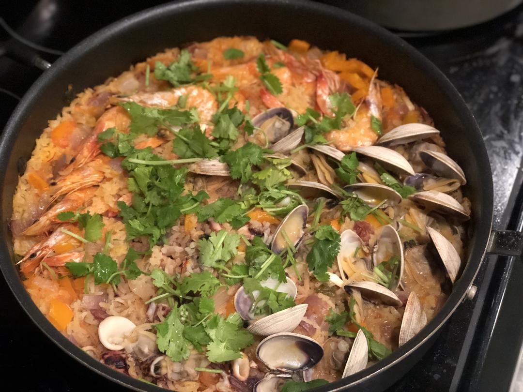 简易版西班牙海鲜饭seafood❤
