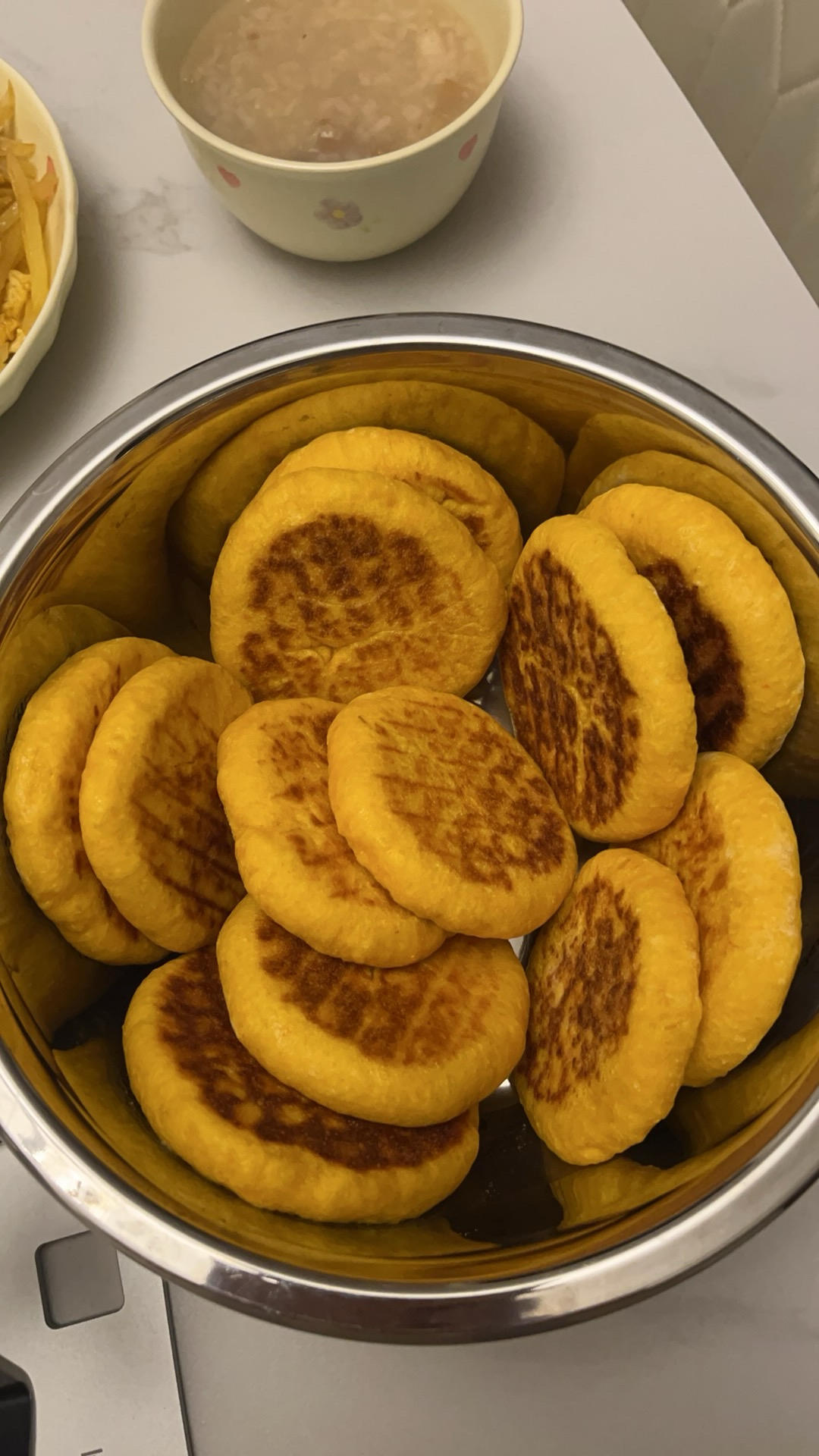 不加1滴水的南瓜发面饼