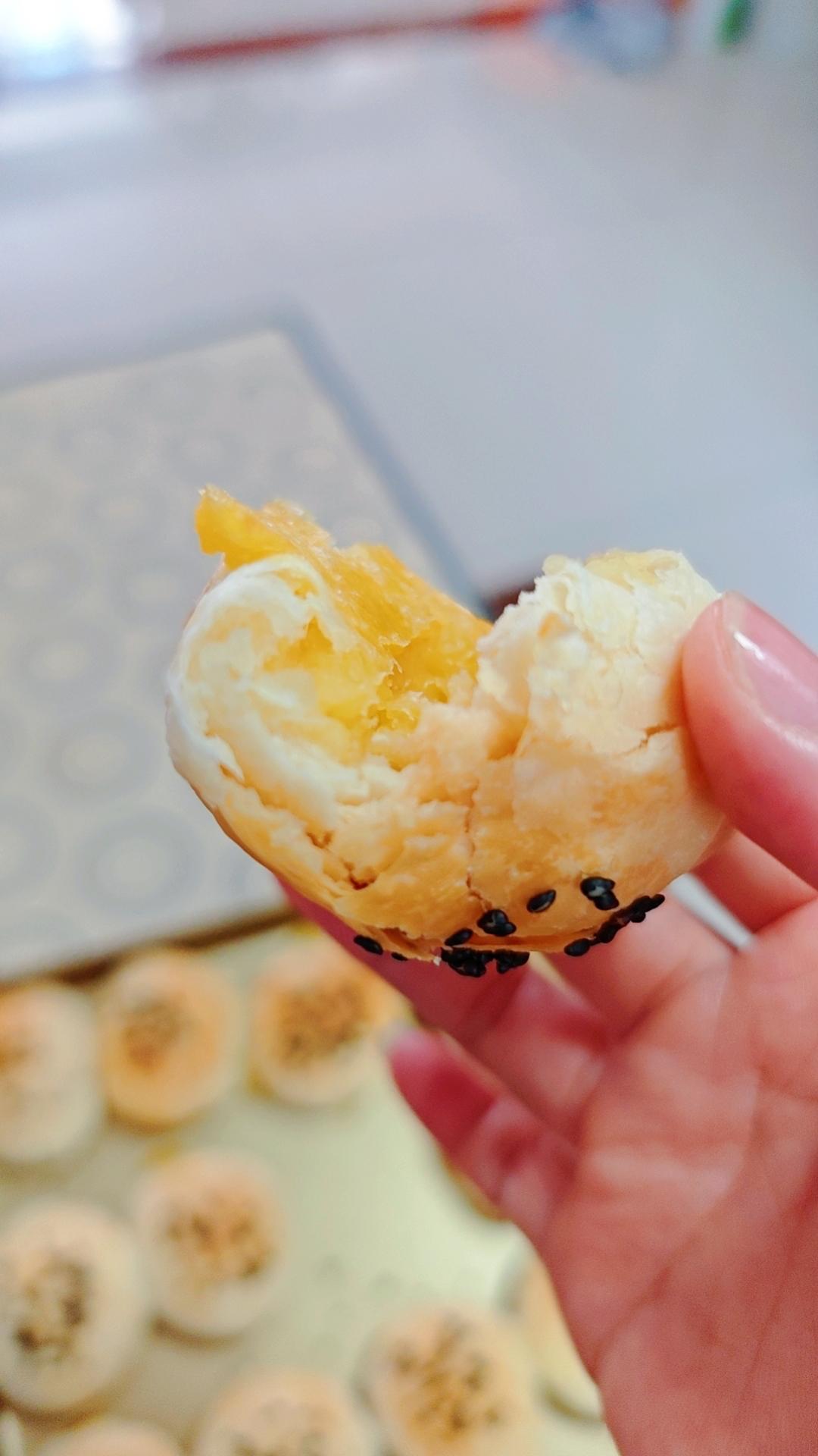 酥皮绿豆饼   酥得掉渣渣