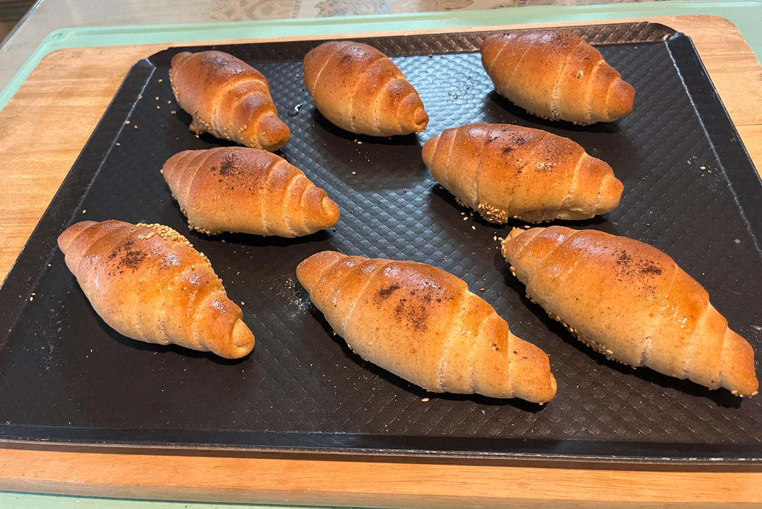 花椒海盐芝麻卷的做法