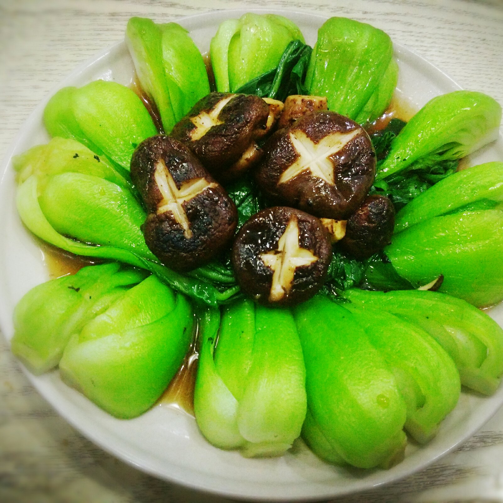 香菇上海青