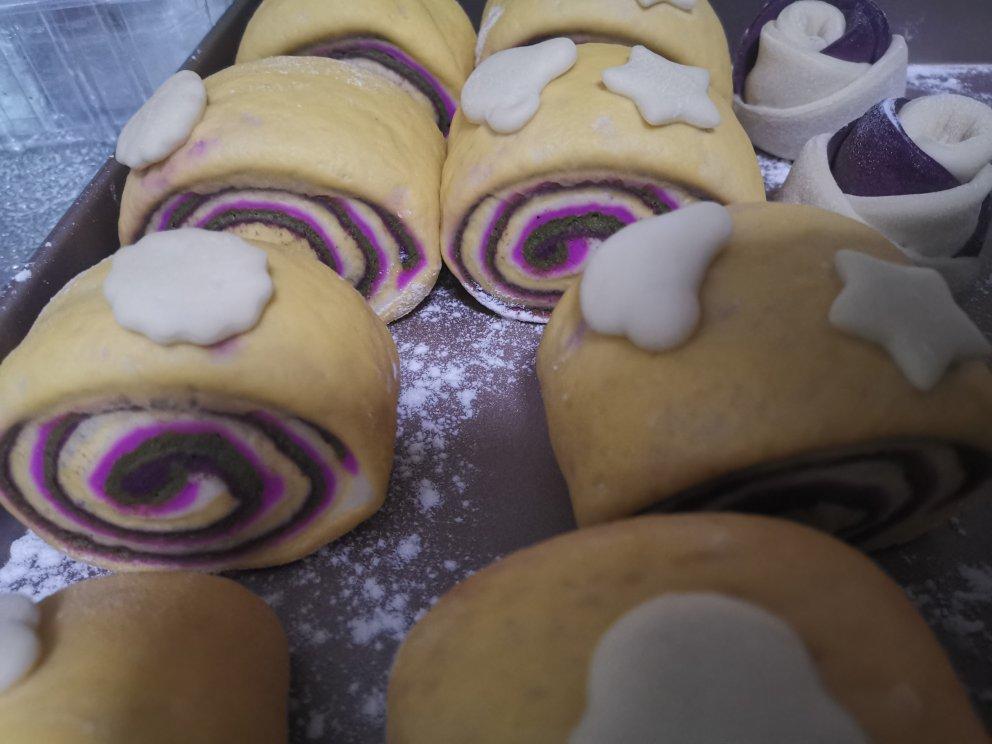 颜值担当：紫薯双色馒头