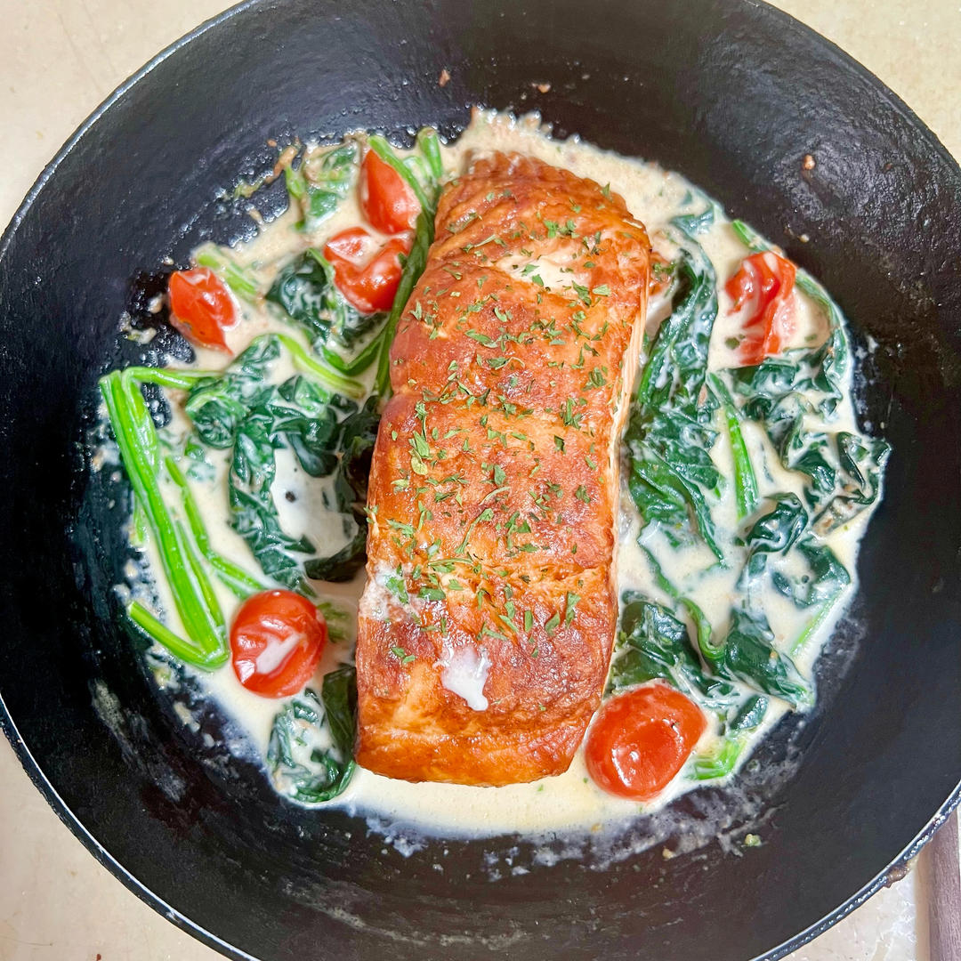［三文鱼创新吃法］托斯卡纳三文鱼 Tuscan Salmon