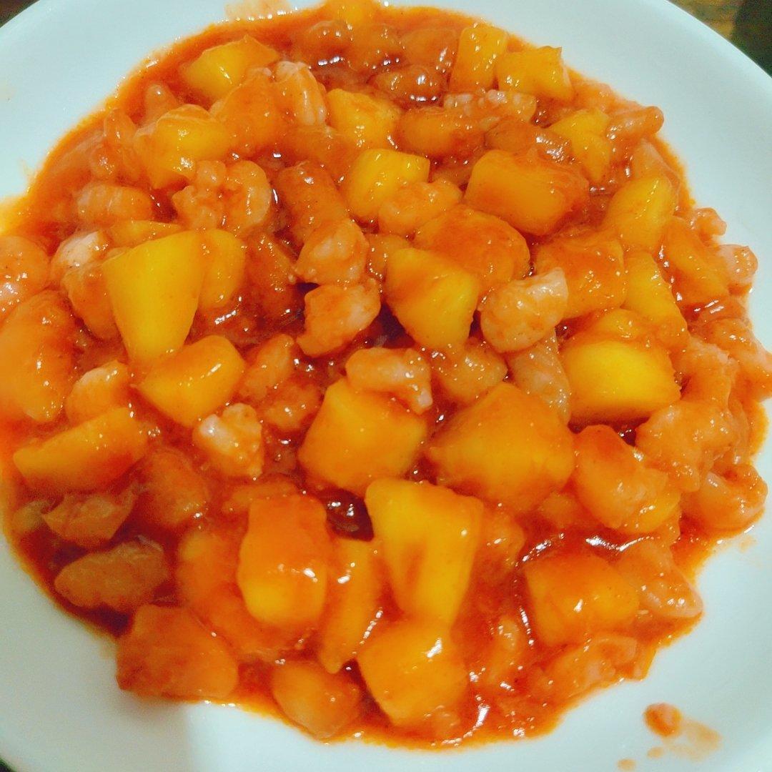 酸酸甜甜香香菠萝虾仁😋