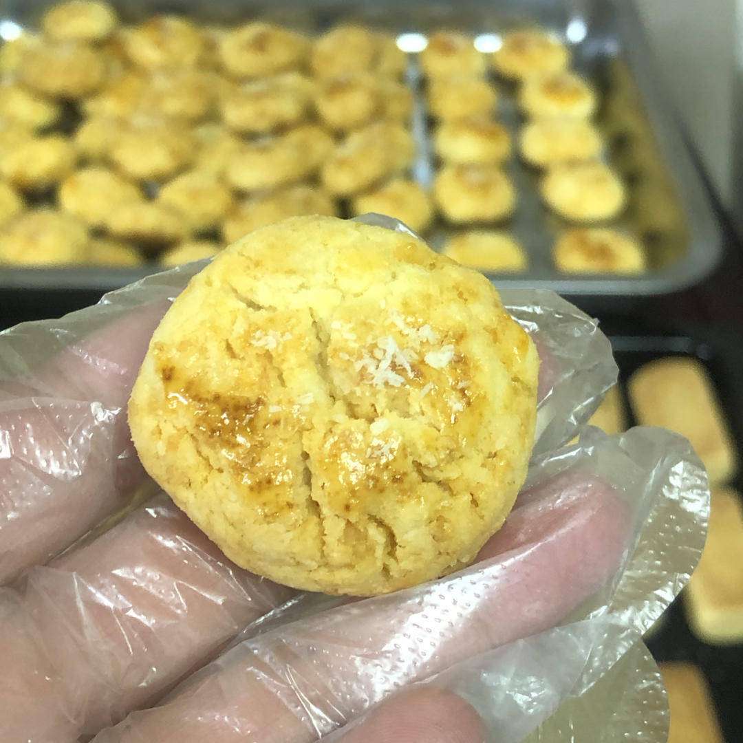 樱林夕做的日卖万盒椰香金沙咸蛋黄酥蛋黄控大爱