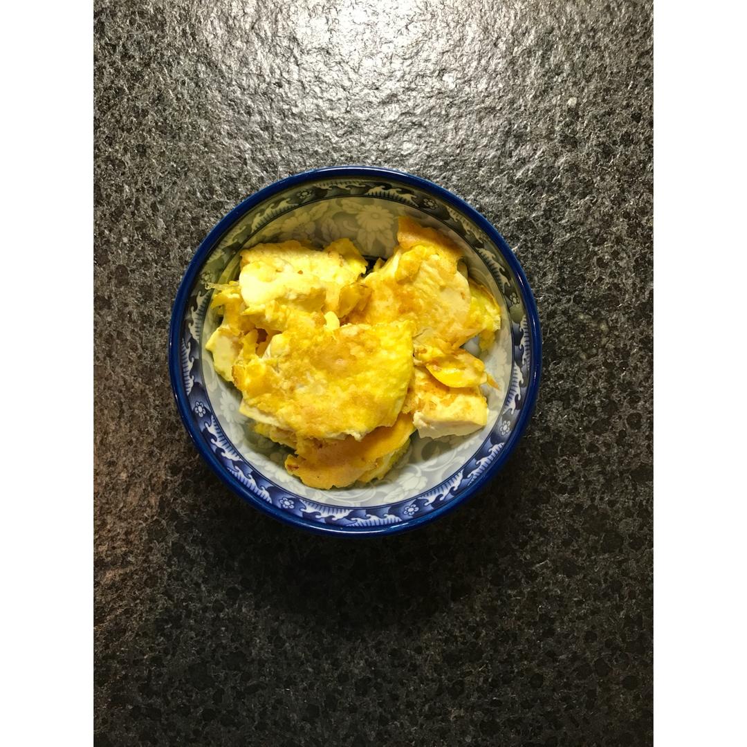 鸡蛋煎豆腐