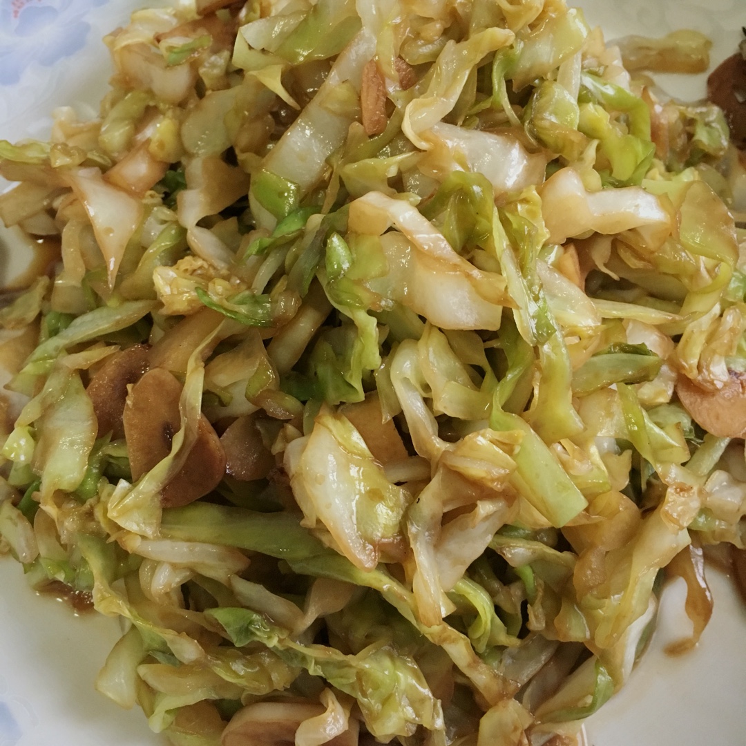 炝锅圆白菜丝
