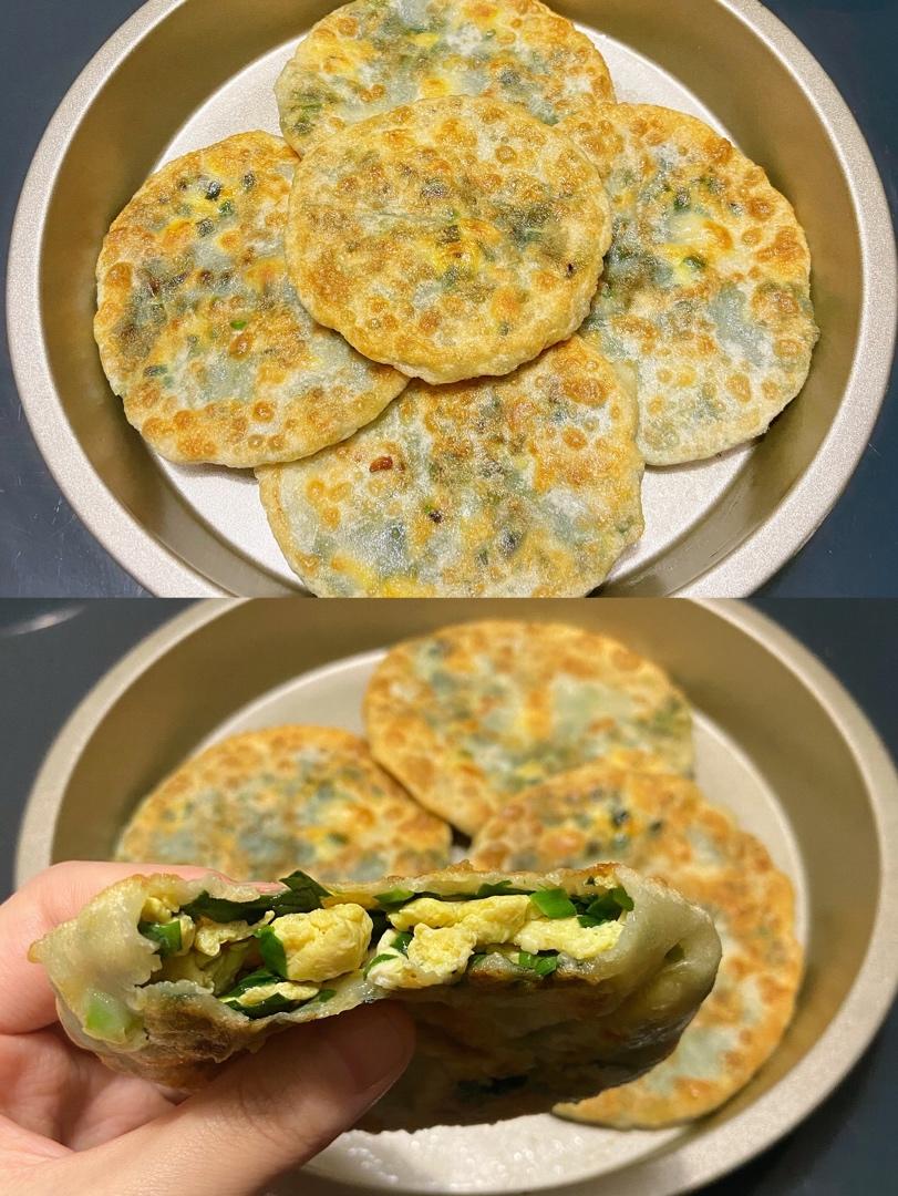 虾皮韭菜鸡蛋馅饼（图文）