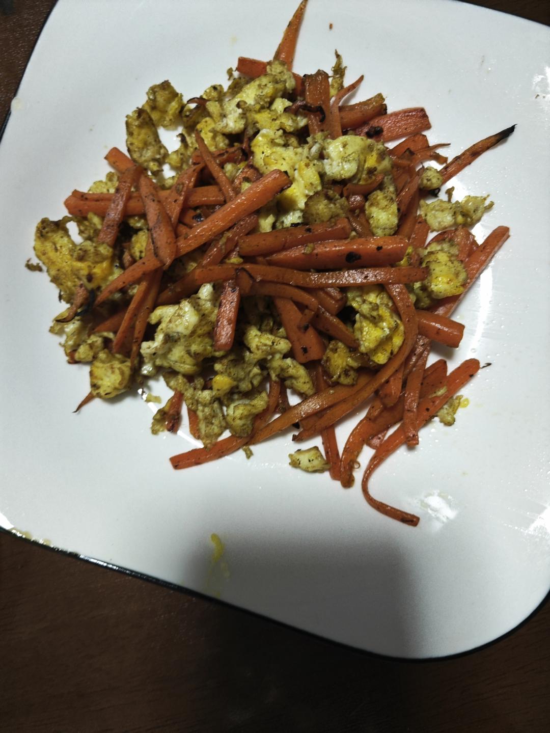 胡萝卜炒鸡蛋