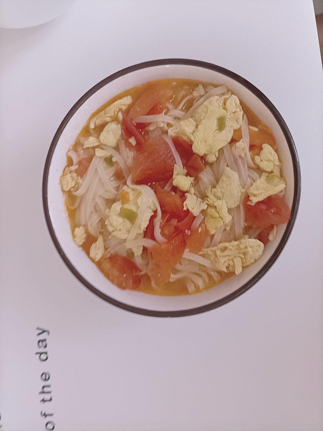 西红柿鸡蛋面-治愈系食物