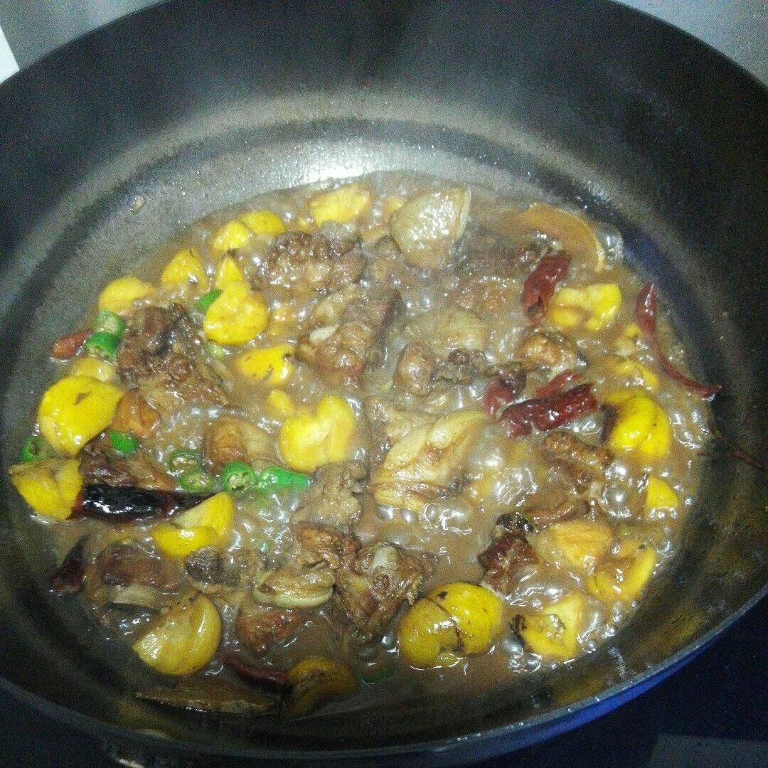 板栗烧排骨