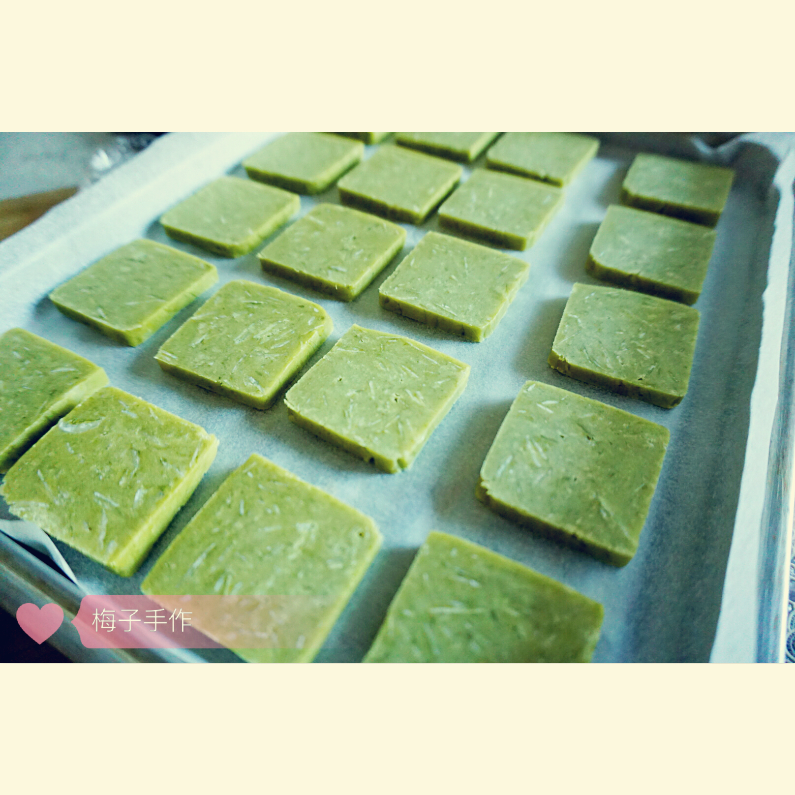 抹茶杏仁饼干