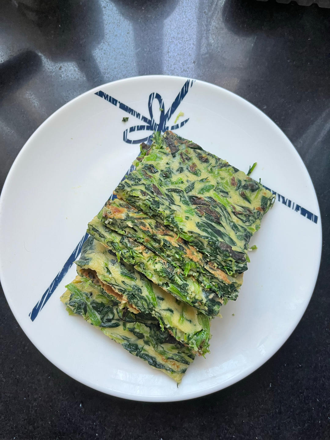 菠菜鸡蛋小方
