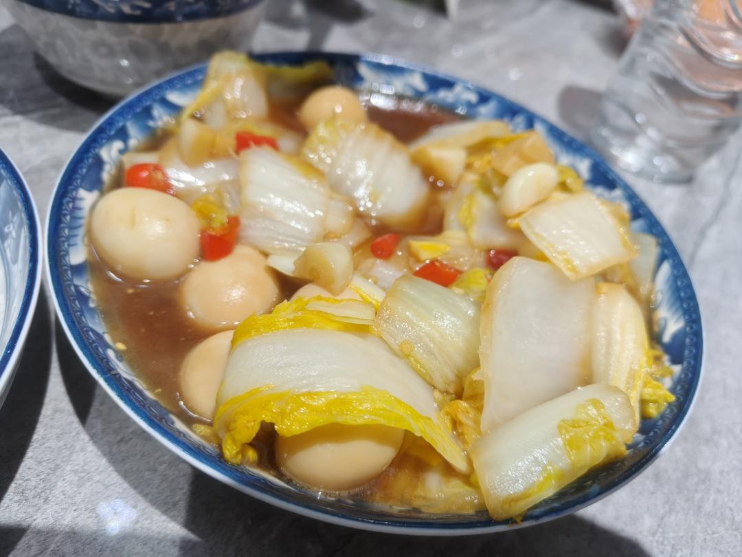 醋熘完白菜溜鸟蛋