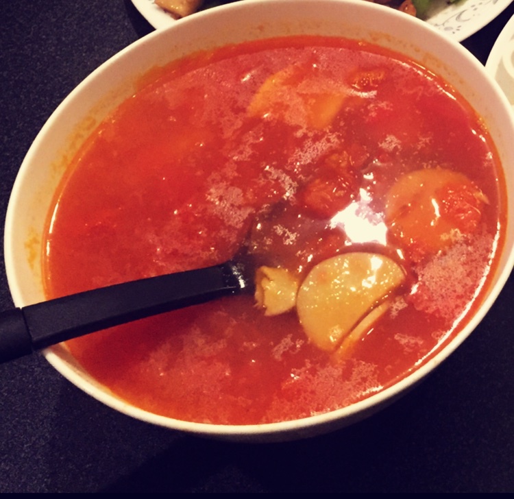 蒜蓉杏鲍菇番茄汤