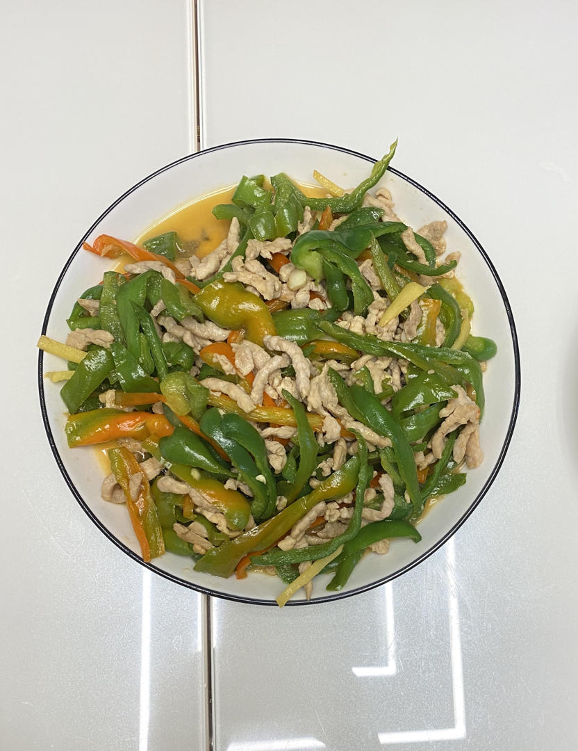 青椒炒肉丝