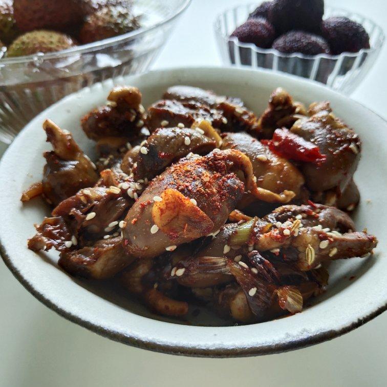 孜然鸡心