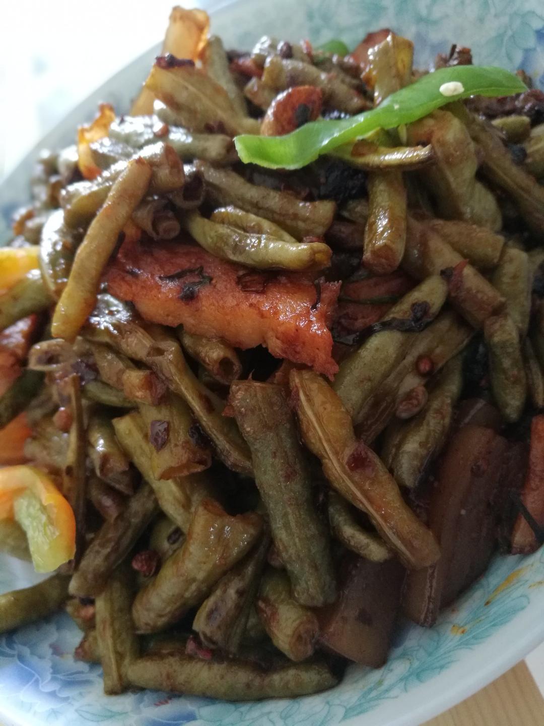 豆角炒肉丝