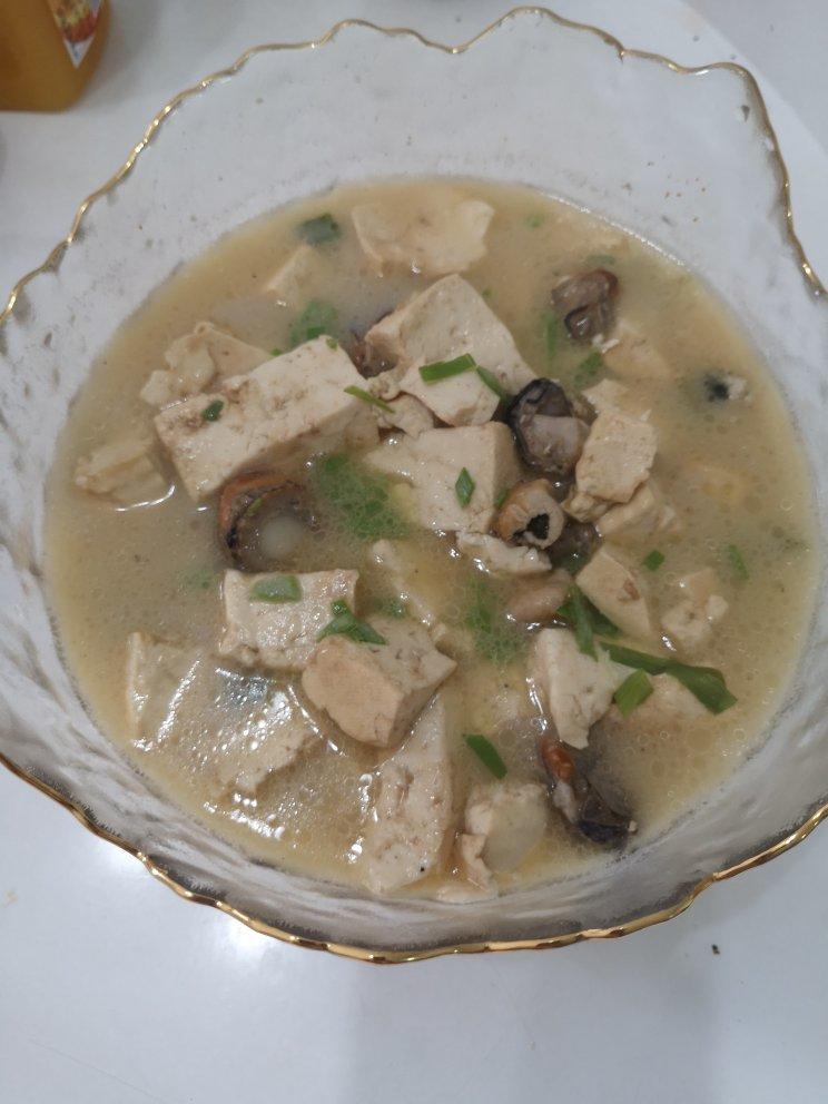 生蚝炖豆腐(超级鲜美，实拍呈现)
