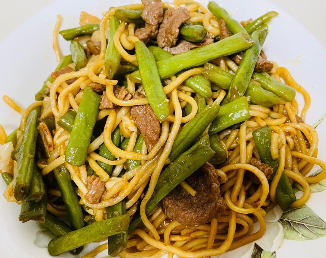 地道老北京扁豆焖面 豆角焖面 太好吃小心吃撑哦