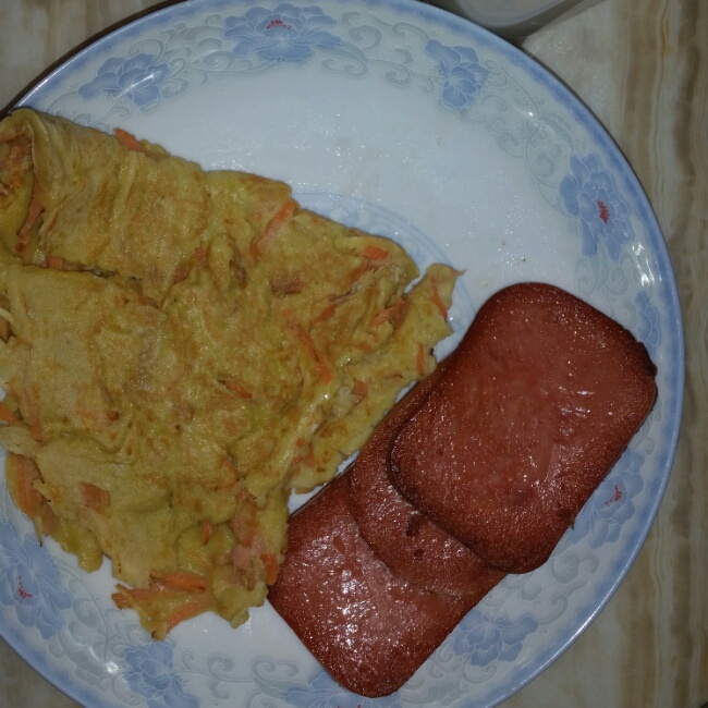 胡萝卜鸡蛋饼