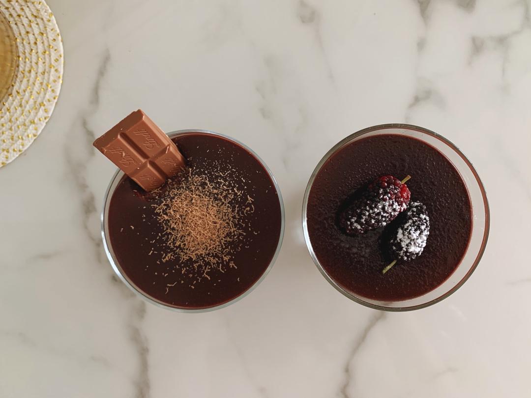 不要烤箱！不要电子秤！0难度超浓润巧克力布丁~