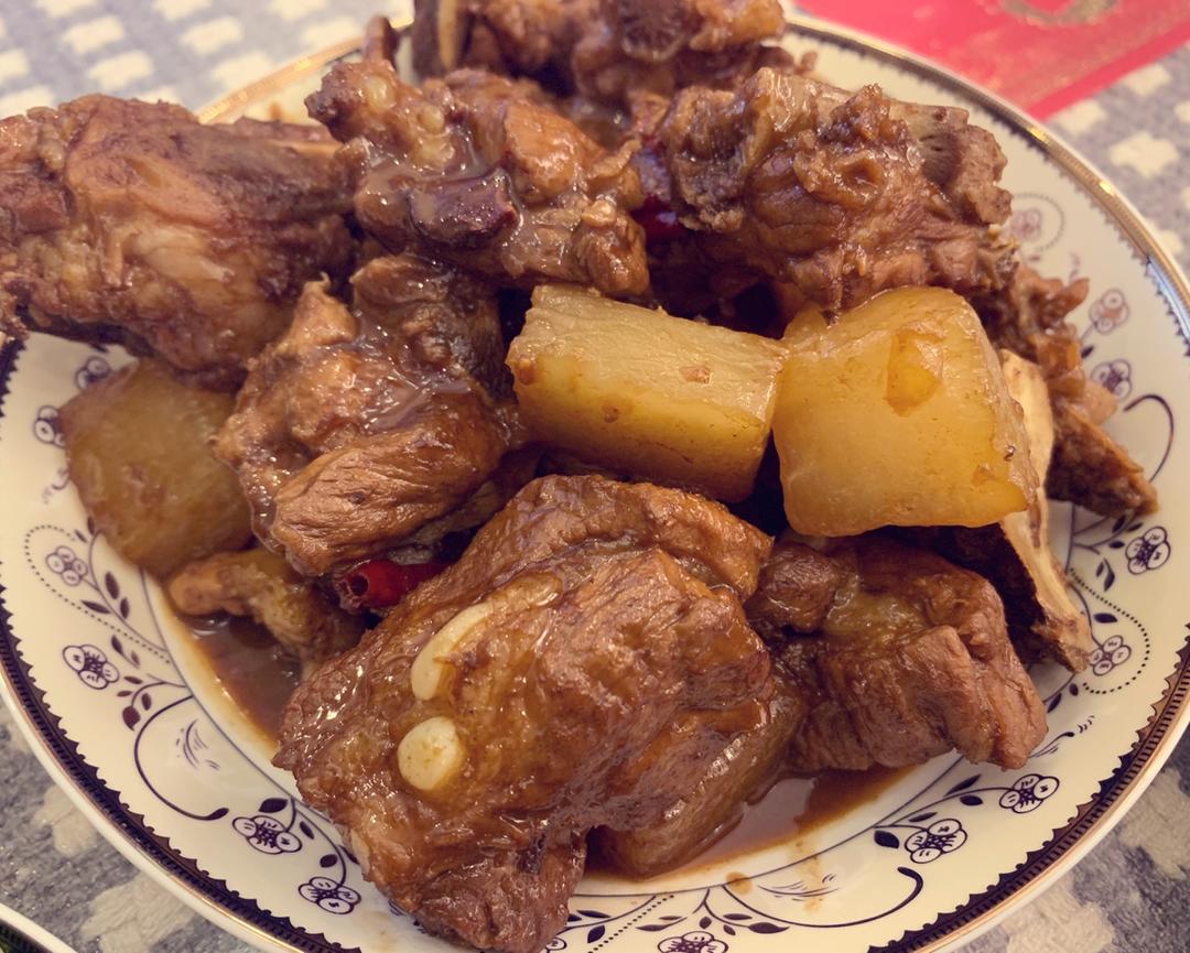 萝卜红烧排骨