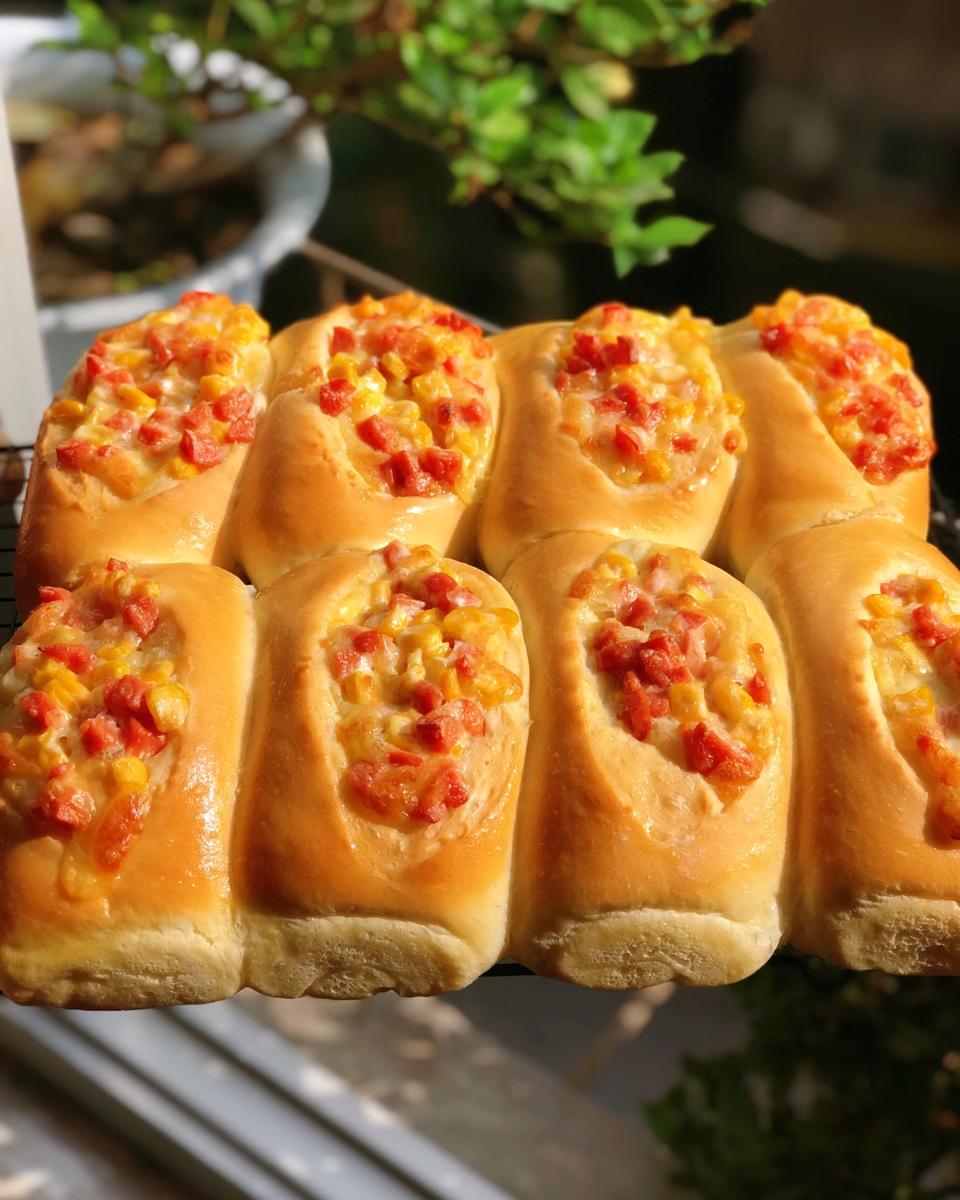 玉米火腿沙拉面包