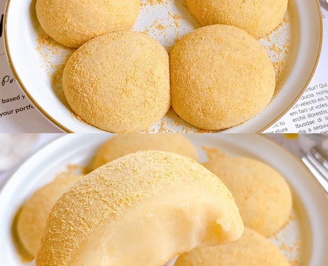 香甜软糯❗️好吃到哭的黄豆糯米球，巨简单～的做法