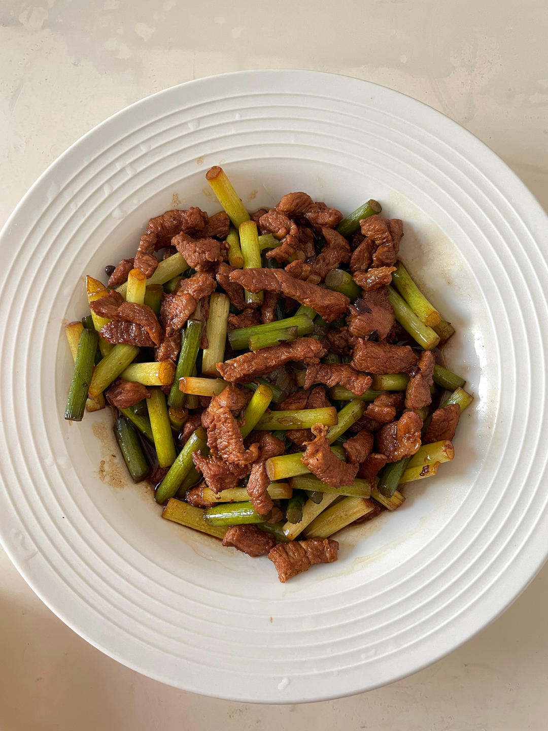 家常蒜苔肉丝