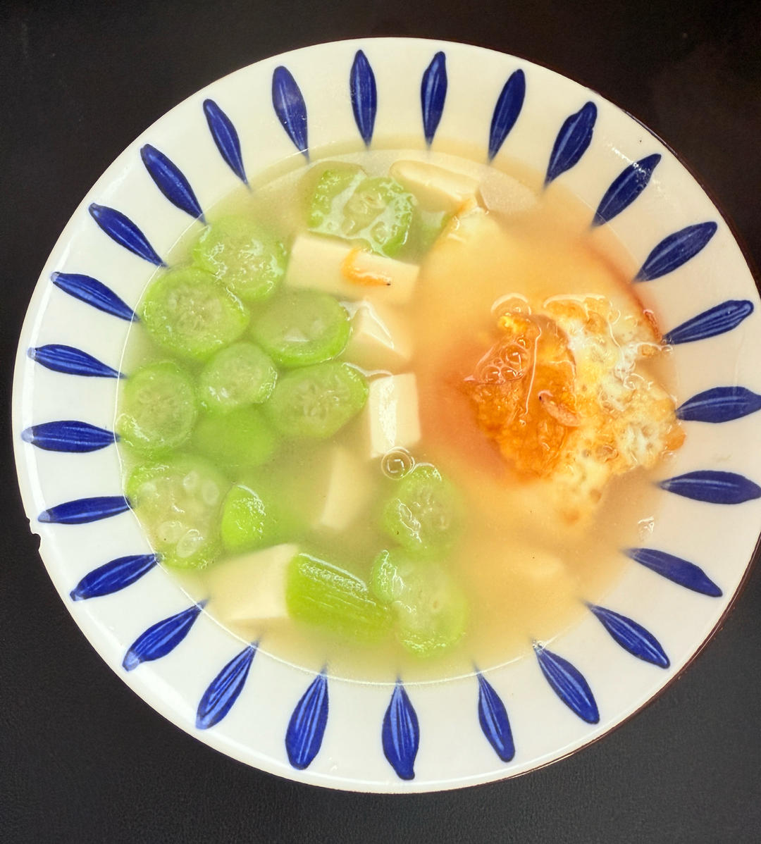 丝瓜豆腐鸡蛋汤