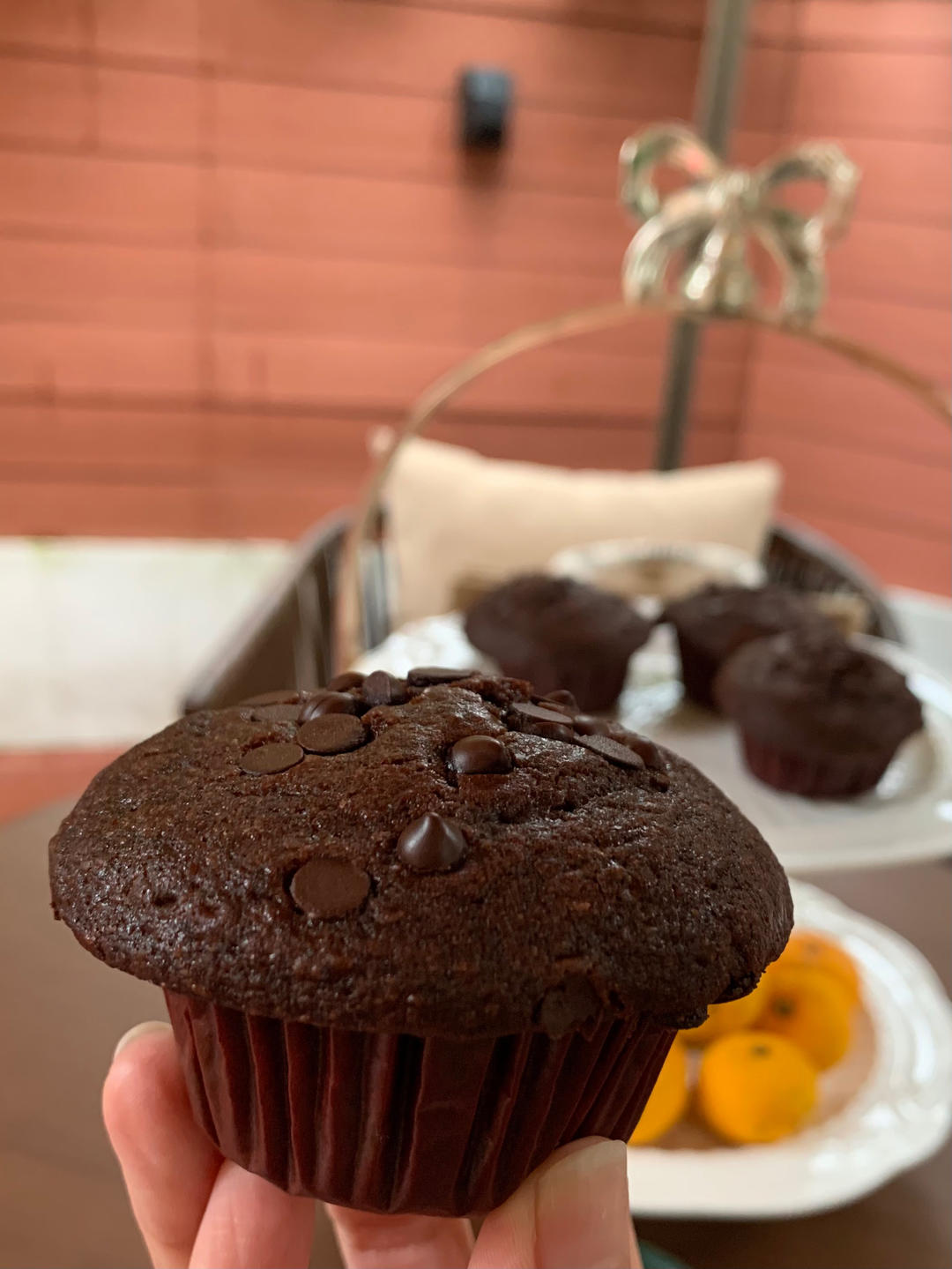 在家做巧克力蘑菇头麦芬蛋糕🍫