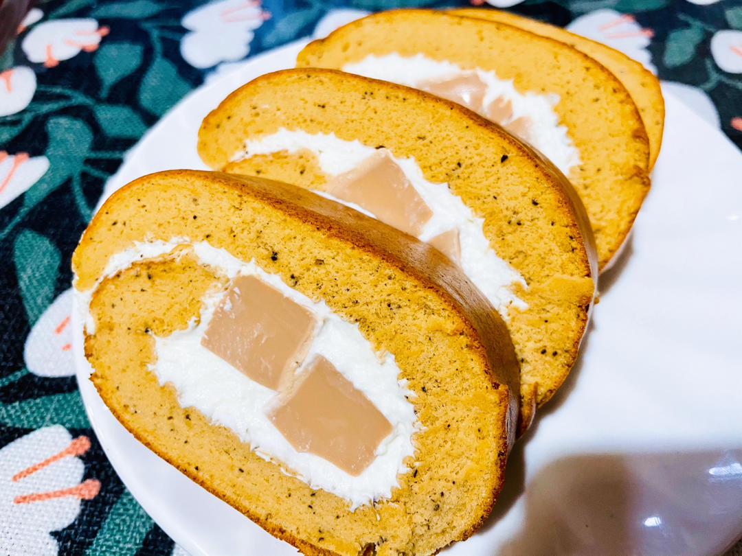 栗子伯爵茶奶冻卷