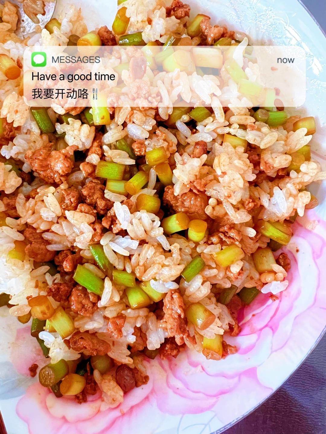 下饭外婆菜（肉沫炒蒜薹沫）